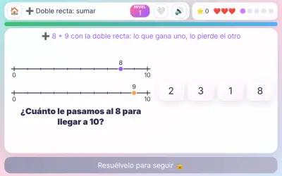Doble recta: sumar