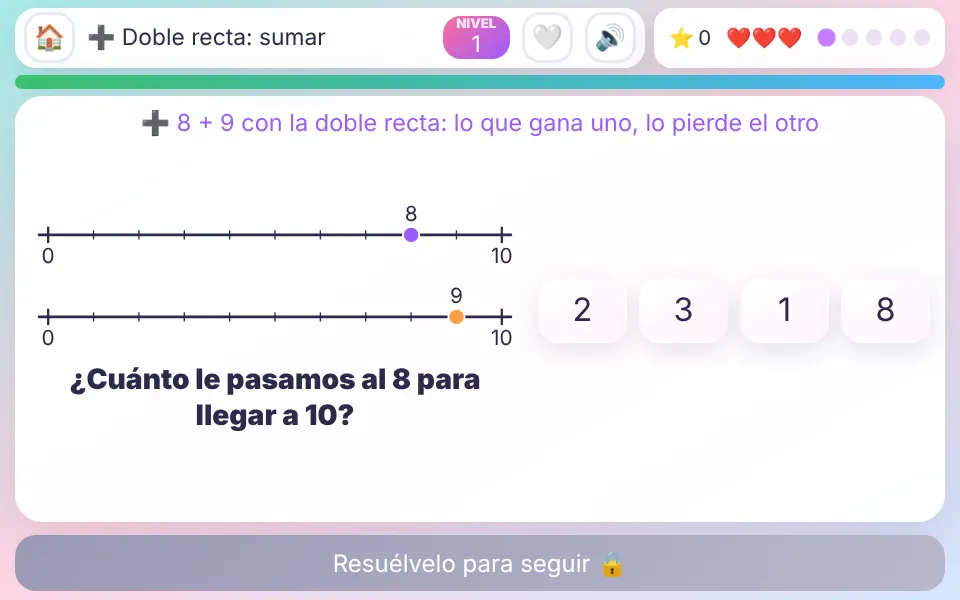 Captura de Doble recta: sumar