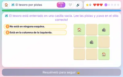 El tesoro por pistas