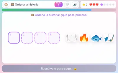 Ordena la historia