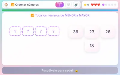 Ordenar números