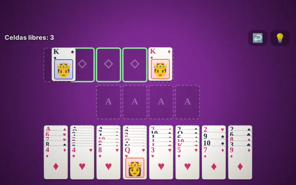 Screenshot of Challenge FreeCell