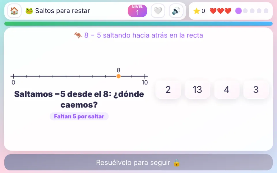 Captura de Saltos para restar