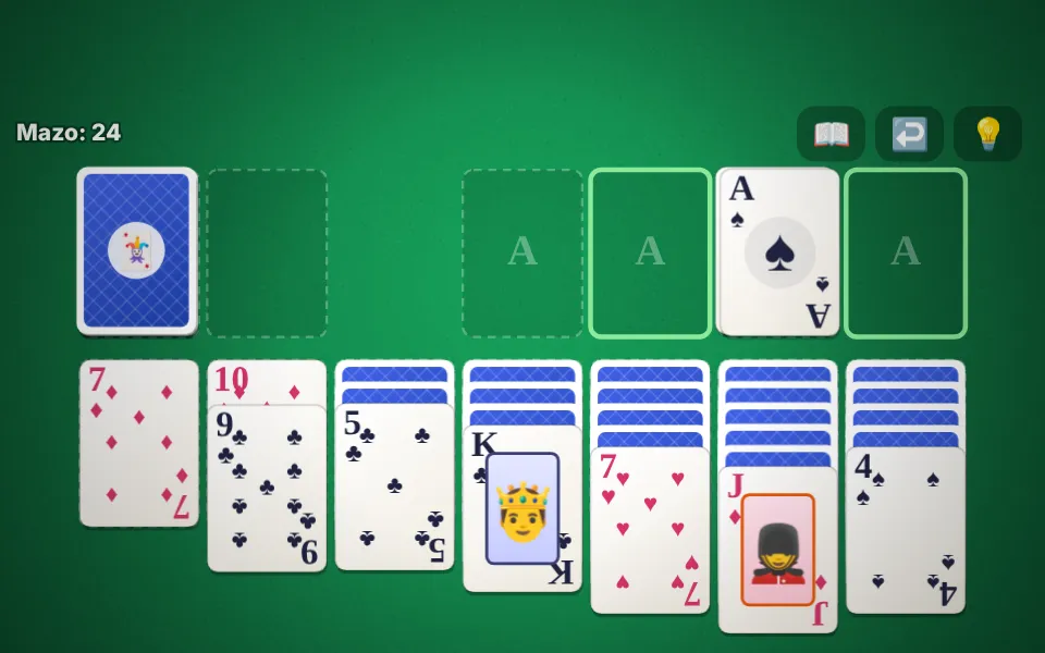 Screenshot of Solitaire